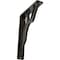 Ekena Millwork Damon Wrought Iron Bracket, (Single center brace), Antiqued Warm Silver 1 1/2"W x 5 1/2"D x 8"H BKTM01X05X08SDAAWS - alternate 1